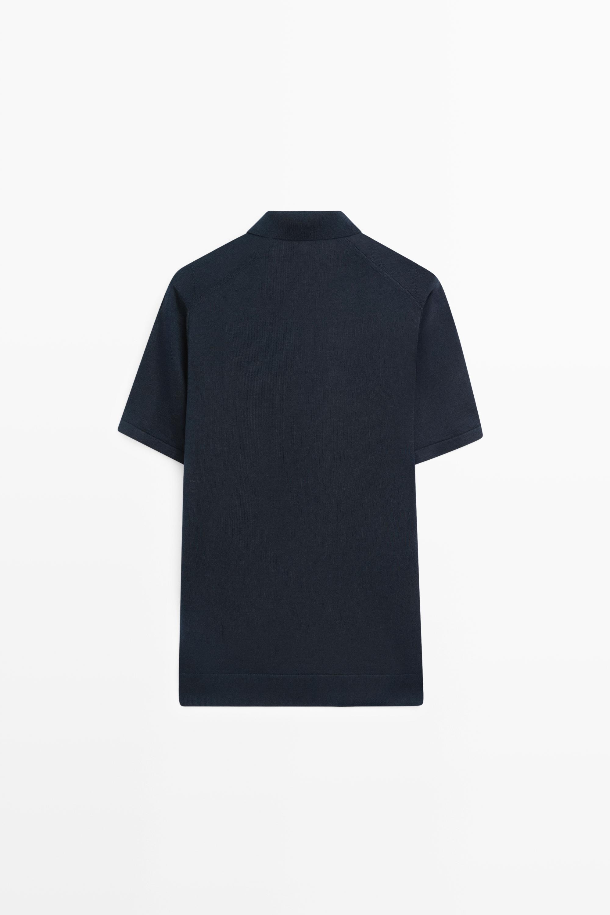 Pull polo en maille à motif losanges